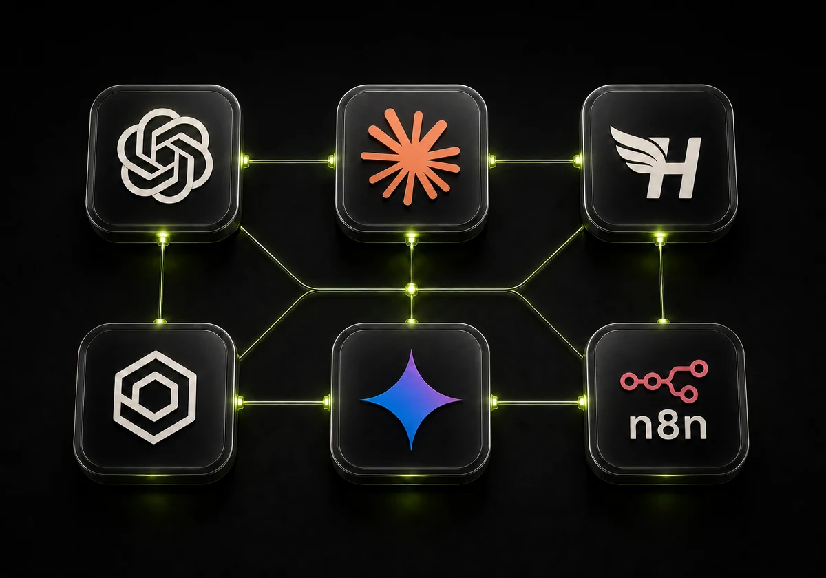 AI platforms connected in an integrated business system