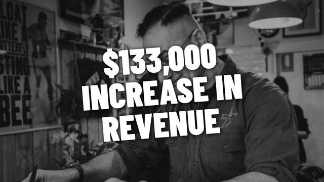 Barber on Hutt: $133,000 increase in revenue