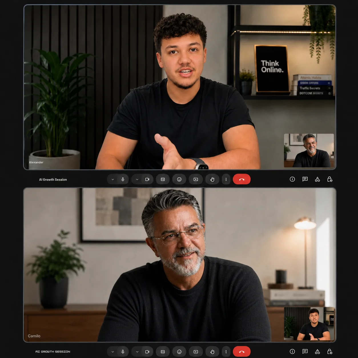 Think Online leading an AI consulting session